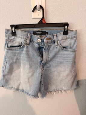 Light blue wash shorts
